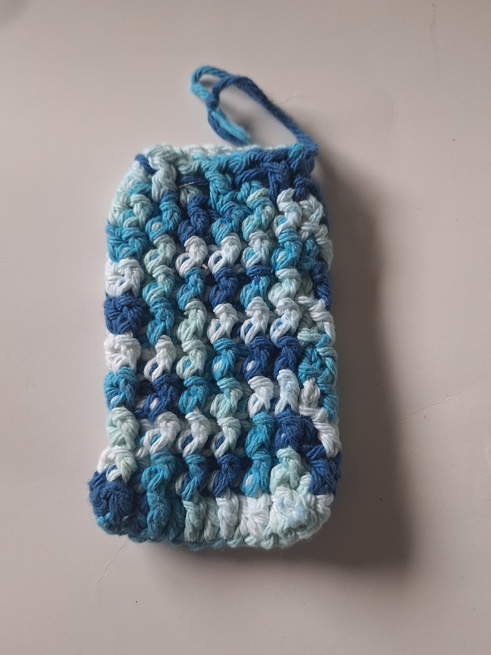 Handmade Blue Multi Cotton Soap Saver